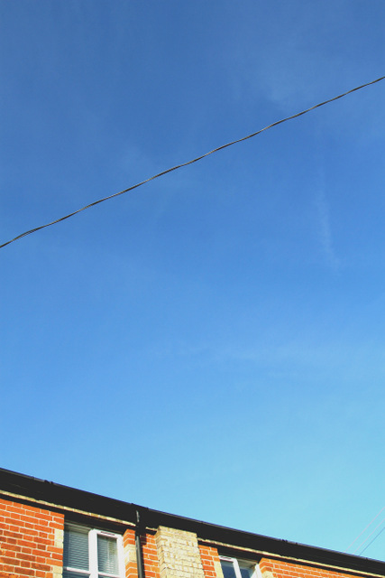 Spring blue sky