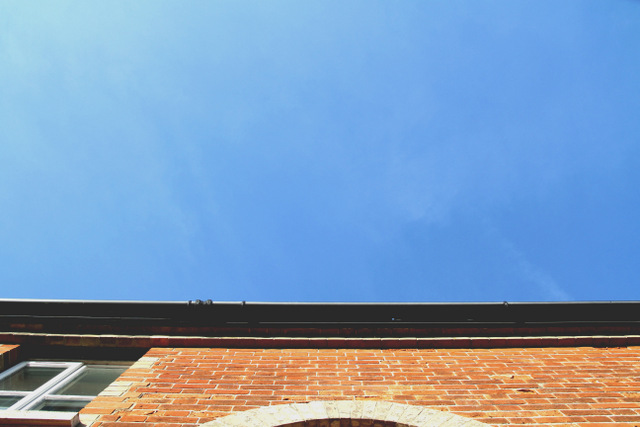 Spring blue sky